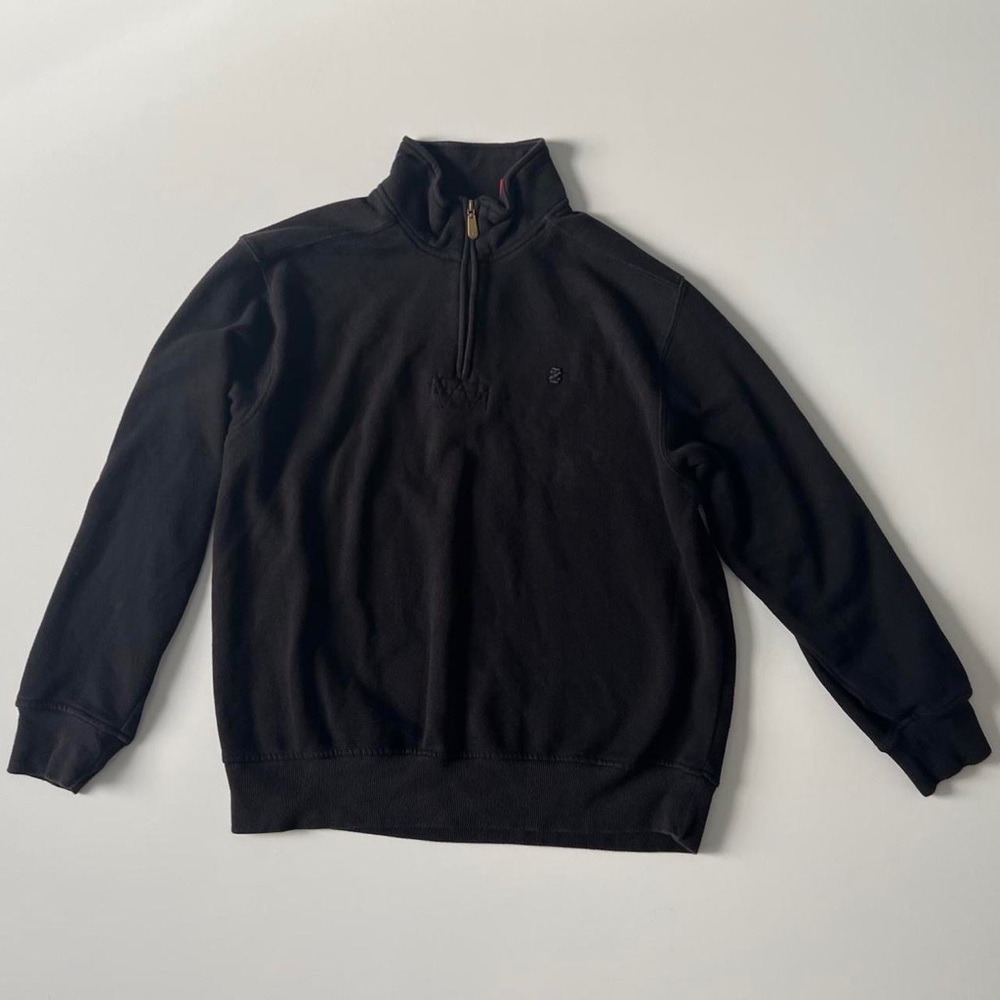 Black izod quarter zip high neck sweater